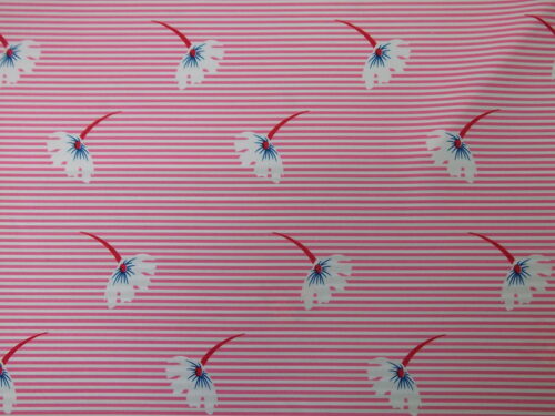 ниагара принт 2967 розовая полоска цветочки